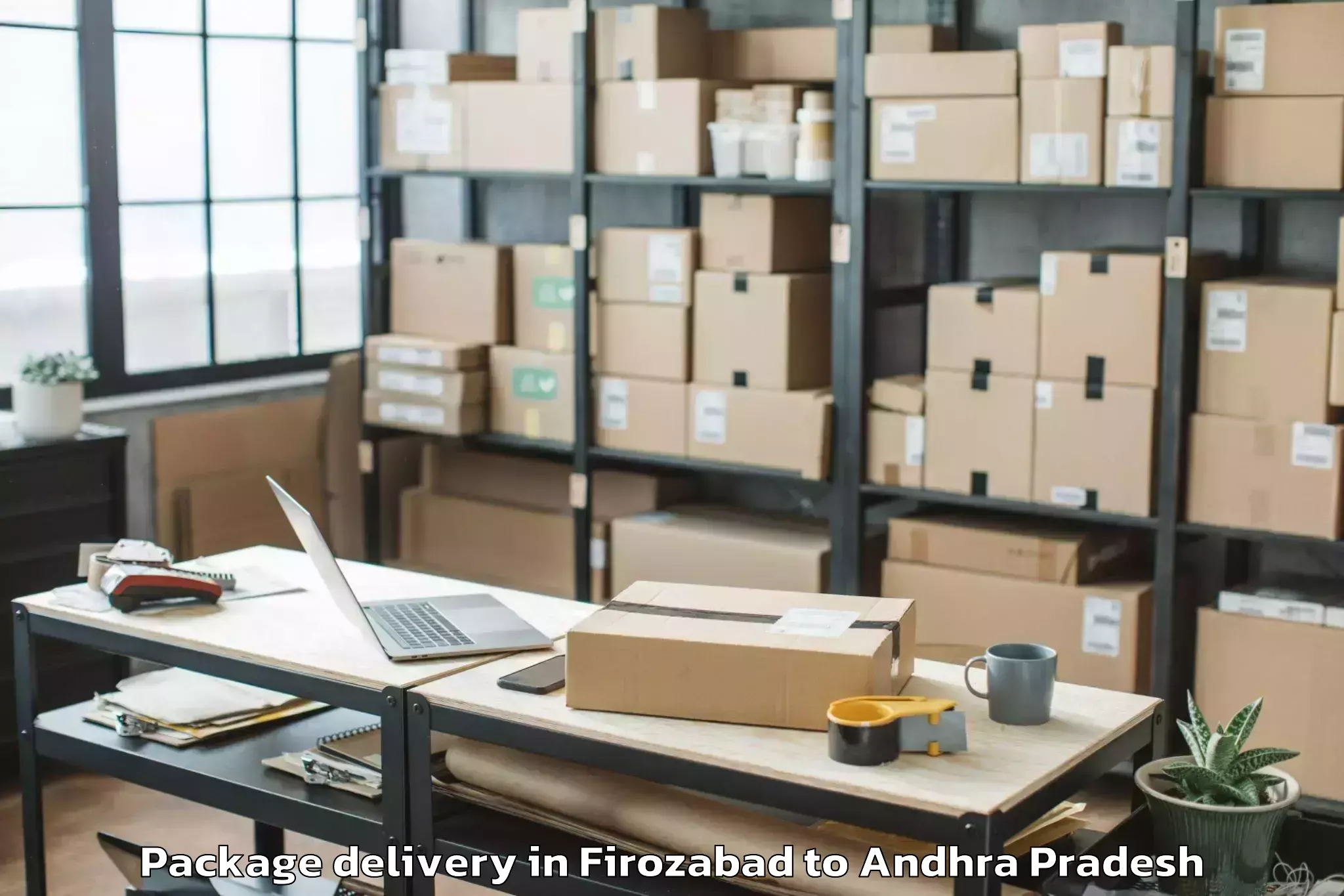 Hassle-Free Firozabad to Podili Package Delivery